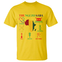 Nguzo Saba Seven Principles T Shirt Festival Of Lights African Heritage Gift - Wonder Print Shop