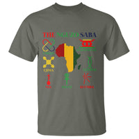 Nguzo Saba Seven Principles T Shirt Festival Of Lights African Heritage Gift - Wonder Print Shop
