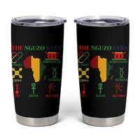 Nguzo Saba Seven Principles Tumbler Cup Festival Of Lights African Heritage Gift - Wonder Print Shop