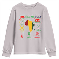 Nguzo Saba Seven Principles Youth Sweatshirt Festival Of Lights African Heritage Gift - Wonder Print Shop