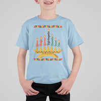 7 Principles Of Kwanzaa T Shirt For Kid Festival Of Lights African Heritage Gift - Wonder Print Shop