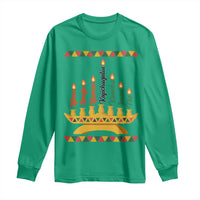 7 Principles Of Kwanzaa Long Sleeve Shirt Festival Of Lights African Heritage Gift - Wonder Print Shop
