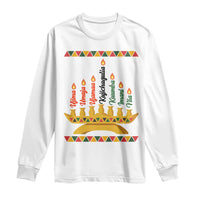 7 Principles Of Kwanzaa Long Sleeve Shirt Festival Of Lights African Heritage Gift - Wonder Print Shop