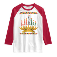 7 Principles Of Kwanzaa Raglan Shirt Festival Of Lights African Heritage Gift - Wonder Print Shop