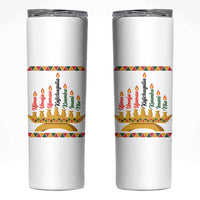 7 Principles Of Kwanzaa Skinny Tumbler Festival Of Lights African Heritage Gift - Wonder Print Shop