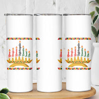 7 Principles Of Kwanzaa Skinny Tumbler Festival Of Lights African Heritage Gift - Wonder Print Shop