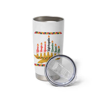 7 Principles Of Kwanzaa Tumbler Cup Festival Of Lights African Heritage Gift - Wonder Print Shop