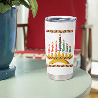 7 Principles Of Kwanzaa Tumbler Cup Festival Of Lights African Heritage Gift - Wonder Print Shop