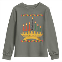 7 Principles Of Kwanzaa Youth Sweatshirt Festival Of Lights African Heritage Gift - Wonder Print Shop