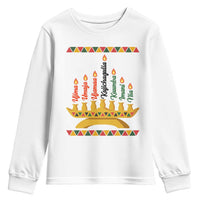 7 Principles Of Kwanzaa Youth Sweatshirt Festival Of Lights African Heritage Gift - Wonder Print Shop