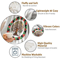 Kwanzaa Tree Of Life Throw Blanket African American Holiday Gift - Wonder Print Shop