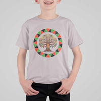 Kwanzaa Tree Of Life T Shirt For Kid African American Holiday Gift - Wonder Print Shop