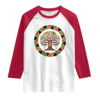 Kwanzaa Tree Of Life Raglan Shirt African American Holiday Gift - Wonder Print Shop