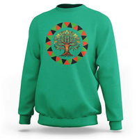 Kwanzaa Tree Of Life Sweatshirt African American Holiday Gift - Wonder Print Shop