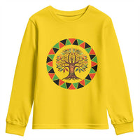 Kwanzaa Tree Of Life Youth Sweatshirt African American Holiday Gift - Wonder Print Shop