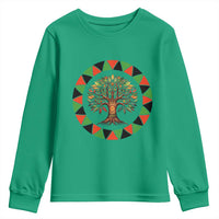 Kwanzaa Tree Of Life Youth Sweatshirt African American Holiday Gift - Wonder Print Shop