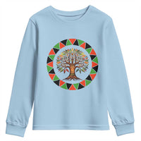 Kwanzaa Tree Of Life Youth Sweatshirt African American Holiday Gift - Wonder Print Shop