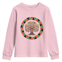 Kwanzaa Tree Of Life Youth Sweatshirt African American Holiday Gift - Wonder Print Shop