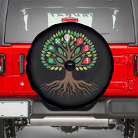 Seven Candles Of Kwanzaa Tree Of Life Spare Tire Cover African Heritage Gift - Wonder Print Shop