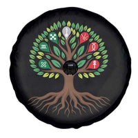 Seven Candles Of Kwanzaa Tree Of Life Spare Tire Cover African Heritage Gift - Wonder Print Shop