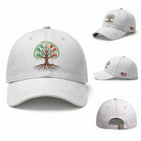 Seven Candles Of Kwanzaa Tree Of Life Baseball Cap African Heritage Gift