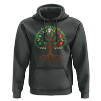 Seven Candles Of Kwanzaa Tree Of Life Hoodie African Heritage Gift - Wonder Print Shop