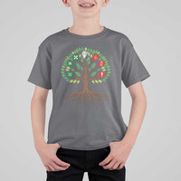 Seven Candles Of Kwanzaa Tree Of Life T Shirt For Kid African Heritage Gift - Wonder Print Shop