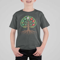 Seven Candles Of Kwanzaa Tree Of Life T Shirt For Kid African Heritage Gift - Wonder Print Shop