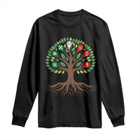 Seven Candles Of Kwanzaa Tree Of Life Long Sleeve Shirt African Heritage Gift - Wonder Print Shop