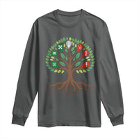Seven Candles Of Kwanzaa Tree Of Life Long Sleeve Shirt African Heritage Gift - Wonder Print Shop