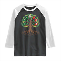Seven Candles Of Kwanzaa Tree Of Life Raglan Shirt African Heritage Gift - Wonder Print Shop