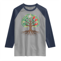 Seven Candles Of Kwanzaa Tree Of Life Raglan Shirt African Heritage Gift - Wonder Print Shop