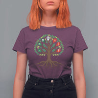 Seven Candles Of Kwanzaa Tree Of Life T Shirt For Women African Heritage Gift - Wonder Print Shop