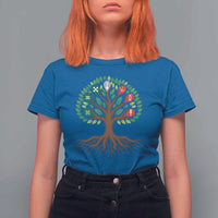 Seven Candles Of Kwanzaa Tree Of Life T Shirt For Women African Heritage Gift - Wonder Print Shop
