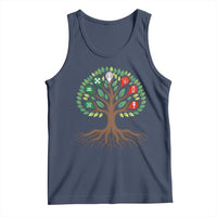 Seven Candles Of Kwanzaa Tree Of Life Tank Top African Heritage Gift - Wonder Print Shop