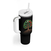Seven Candles Of Kwanzaa Tree Of Life Tumbler With Handle African Heritage Gift - Wonder Print Shop