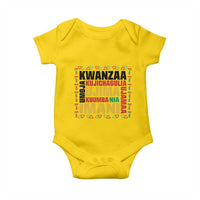 Nguzo Saba Seven Principles Baby Onesie African Heritage Celebration Gift - Wonder Print Shop