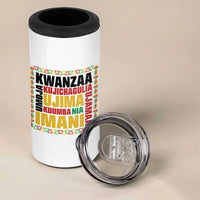 Nguzo Saba Seven Principles 4 in 1 Can Cooler Tumbler African Heritage Celebration Gift - Wonder Print Shop