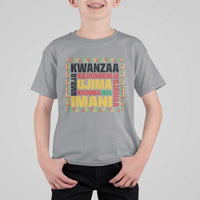 Nguzo Saba Seven Principles T Shirt For Kid African Heritage Celebration Gift - Wonder Print Shop