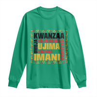 Nguzo Saba Seven Principles Long Sleeve Shirt African Heritage Celebration Gift - Wonder Print Shop