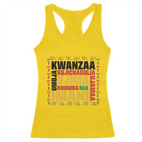 Nguzo Saba Seven Principles Racerback Tank Top African Heritage Celebration Gift - Wonder Print Shop