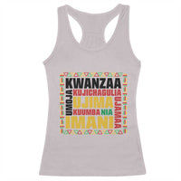 Nguzo Saba Seven Principles Racerback Tank Top African Heritage Celebration Gift - Wonder Print Shop