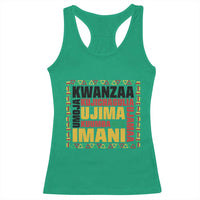 Nguzo Saba Seven Principles Racerback Tank Top African Heritage Celebration Gift - Wonder Print Shop