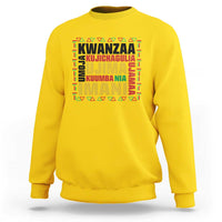 Nguzo Saba Seven Principles Sweatshirt African Heritage Celebration Gift - Wonder Print Shop