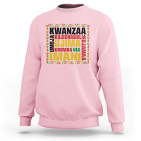 Nguzo Saba Seven Principles Sweatshirt African Heritage Celebration Gift - Wonder Print Shop