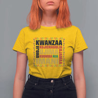 Nguzo Saba Seven Principles T Shirt For Women African Heritage Celebration Gift - Wonder Print Shop
