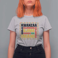 Nguzo Saba Seven Principles T Shirt For Women African Heritage Celebration Gift - Wonder Print Shop