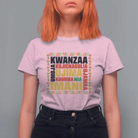 Nguzo Saba Seven Principles T Shirt For Women African Heritage Celebration Gift - Wonder Print Shop