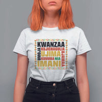 Nguzo Saba Seven Principles T Shirt For Women African Heritage Celebration Gift - Wonder Print Shop