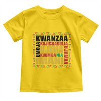 Nguzo Saba Seven Principles Toddler T Shirt African Heritage Celebration Gift - Wonder Print Shop